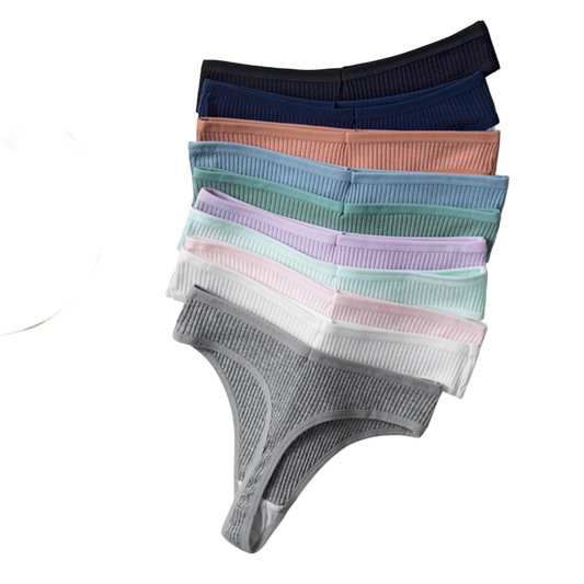 Compre 5 Leve 10 - Calcinhas Fio Antibacterianas - 100% Algodão