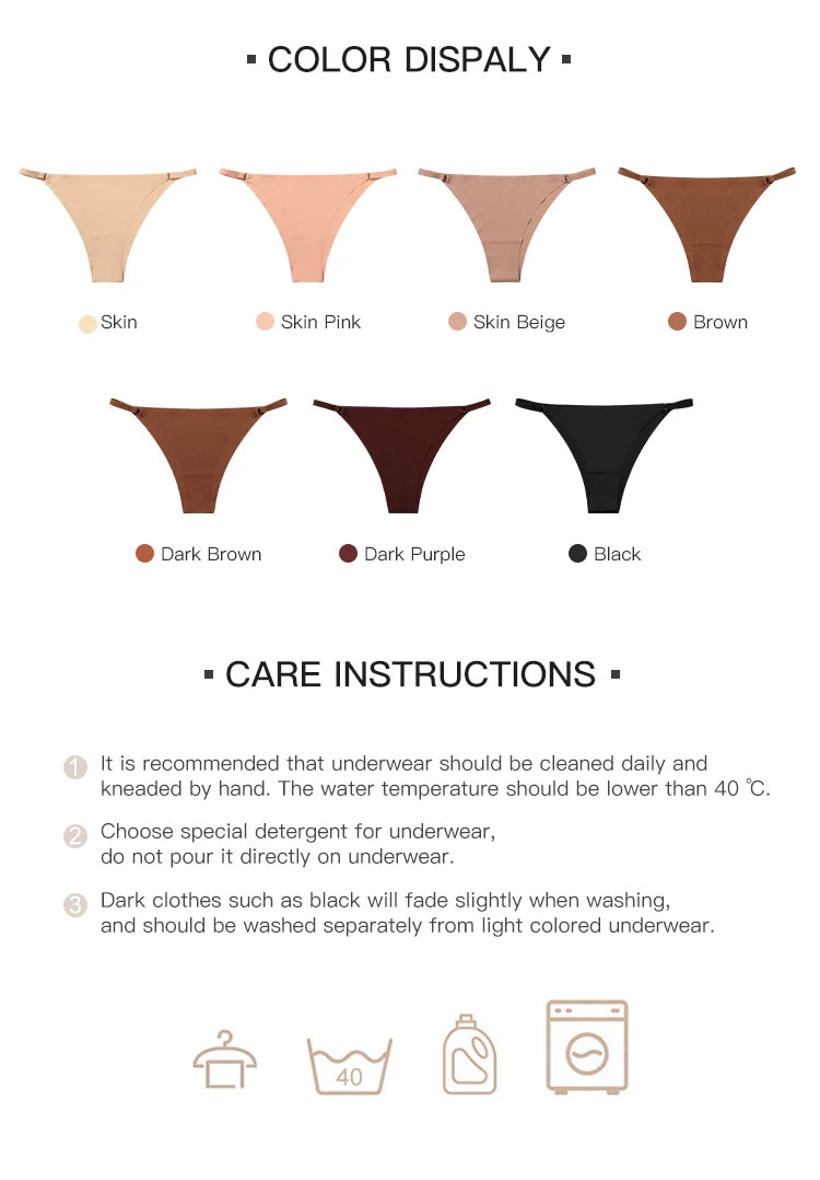 7-Pack Seamless Panties – Ultra Soft & Invisible Fit
