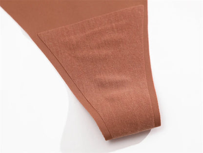 8-Pack Ice Silk Seamless No-Show Thongs – Breathable, Soft & Comfortable