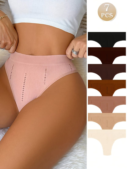 7-Pack Seamless Thong Set – Ultra-Comfort Fit